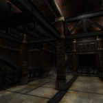 vaporum screen shot of an old brick wall style factory